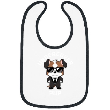 Discover Jack Russell Pet Undercover Pup Funny Dog Spy 3 Bibs