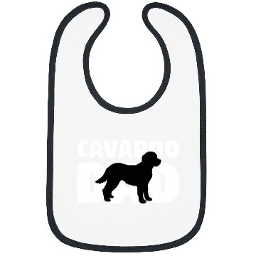 Discover Cavapoo Pet Gift for Dog Father Cavapoo Dad Funny Cavapoo 266 Bibs