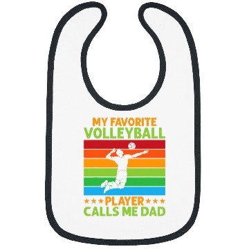 Discover Sport Volleyball My Favorite Volleyball Player Calls Me Dad Volleyball Father Bibs