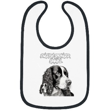 Discover English Springer Spaniel Pet Goth Puppy Punk Rock 80s Bibs