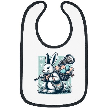 Discover Sport Lacrosse Easter Rabbit Bunny Lacrosse Player Lax Stick Ball Bibs