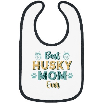 Discover Husky Pet bests Husky Mom Ever Husky Dog Mom Vintage Bibs