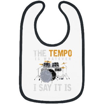Discover Funny Drummer Set Rock Music Drummer Percussion Tempo Drums Bibs