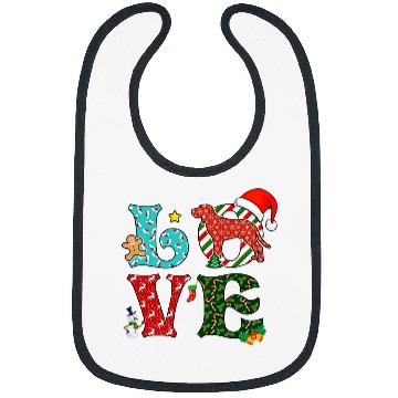 Discover Coonhound Pet I Love Dog Redbone Coonhound Christmas Bibs