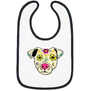 Discover Jack Russell Pet Sugar Skull Jack Russel Dog Apparel Day Of The Deads Women Bibs