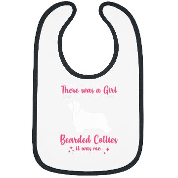 Discover Bearded Collie Pet Girl Loves Bearded Collie Dog Gift For Men Women Mom Dad Him Bibs