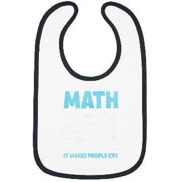Discover I Love Math It Makes People Cry Funny Math Professor Bibs
