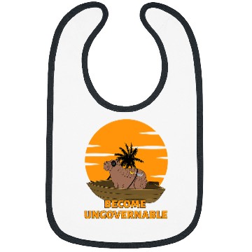 Discover capybaras Mammal Become Ungovernable Pirate capybaras Big Rodent Meme Bibs