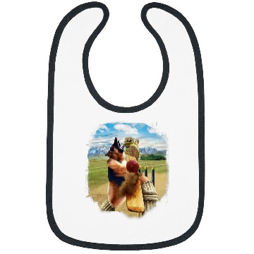Discover German Shepherd Pet Playing Cricket Bibs