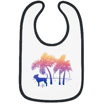 Discover Chihuahua Pet Ombre Beach Sunrise Bibs
