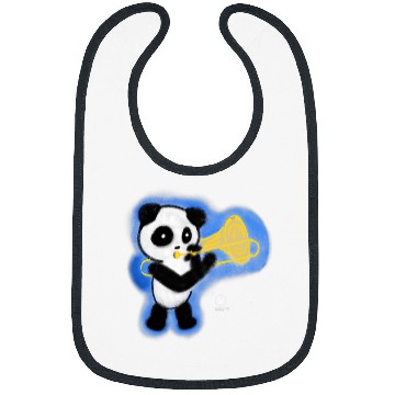 Discover Funny trombones Bear Panda Playing trombones Cute Bears Bibs