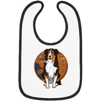 Discover Australian Shepherd Pet Aussi Vintage 0 Bibs