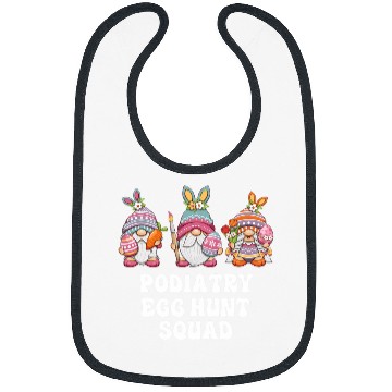 Discover Podiatry nurses Easter Gnomes Bibs