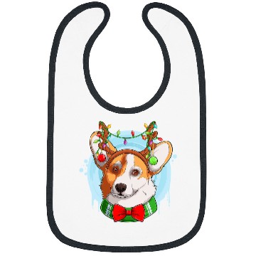 Discover Corgi Pet Dog Cute Santa Tree Lights xmass Christmas Tree Welsh Corgi 5 Bibs