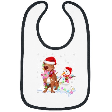 Discover Pitbull Pet Santa Claus Pitbull Dog Snowman xmass Tree Lights Christmas 265 Bibs