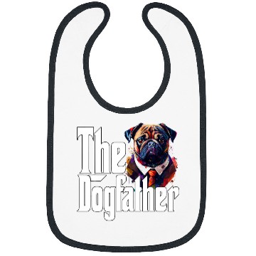 Discover Pug Pet Dad Dogfather Dogs Daddy Father Bibs