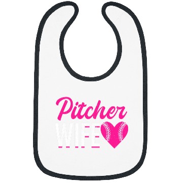 Discover Sport Baseball Pitcher Wife Player Softball Themed Pitcher Bibs
