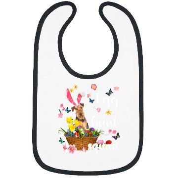 Discover Airedale Terrier Pet Happy Easter Day Easter Colorful Egg Hunt Dog Bibs
