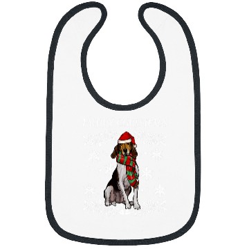 Discover Coonhound Pet Merry Christmas Ornament Treeing Walker Coonhound xmass Santa Bibs