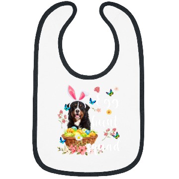 Discover Bernese Mountain Pet Happy Easter Day Colorful Egg Hunt Squad Bibs