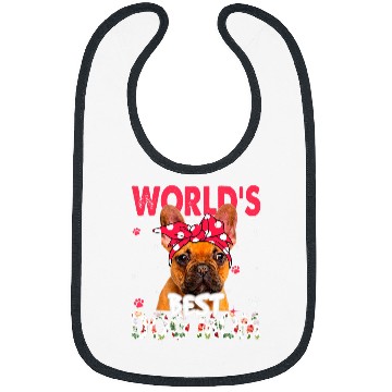 Discover French Bulldog Pet Womens Worlds bests French Bulldog Dog Mom Funny Mothers Day Bibs