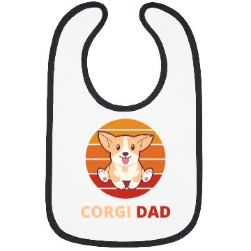 Discover Corgi Pet Dad For Corgi Lovers Retro Sun Bibs