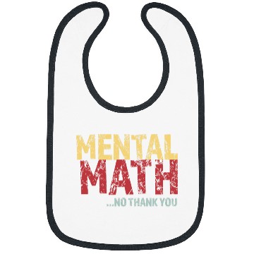 Discover Mental Math No Thank You Bibs