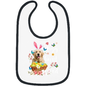 Discover Golden Retriever Pet Happy Easter Day Colorful Egg Hunt Squad Bibs
