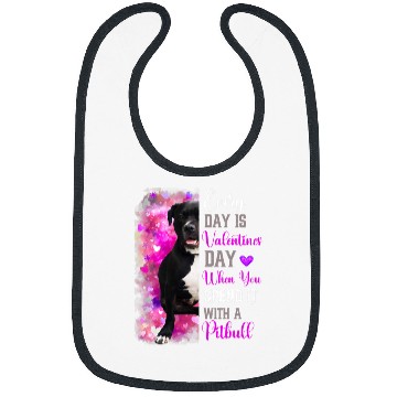 Discover Pitbull Pet Womens Pitbull Mom Funny Valentines Day Dog Lovers Bully Pitty 1 Bibs