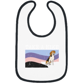 Discover Beagle Pet Take A Hike Beagle Funny Graphic Hiking 8 Bibs