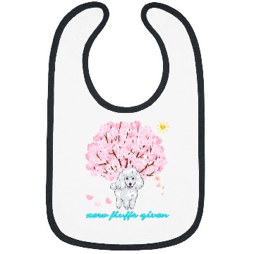 Discover Poodle Pet Zero Fluffs Given Cherry Blossom Funny sarcasms 247 Bibs