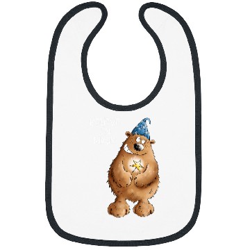 Discover Magician Bear For Wizard Lovers Bibs