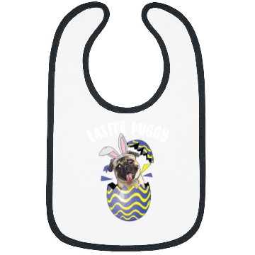 Discover Pug Pet Easter Puggy Cute Resurrection Egg Funny 229 Bibs