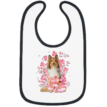 Discover Shetland Pet Cherry Blossom Flowers Bibs