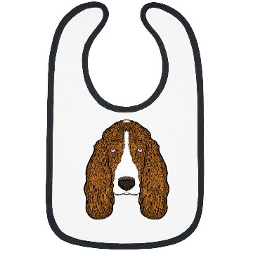 Discover Basset Hound Pet Droopy face Bibs