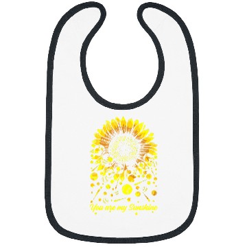 Discover Softball Gift You Are My Sunshine Sunflower Vintage 86 Bibs