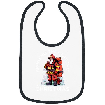 Discover Firefighter Christmas Happy Holidays Fireman Firefighting 27 Bibs