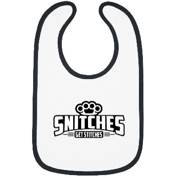 Discover Boxer Pet Snitches Get Stitches Funny Meme Fighting Boxer Gag Gift Bibs