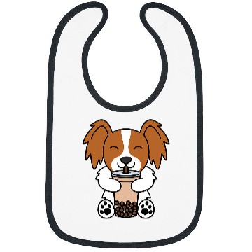Discover Papillon Pet Boba Bubble Milk Tea Papillon Bibs