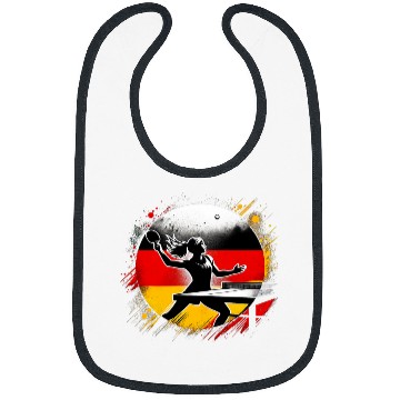 Discover Sport Ping Pong Player Germany Flag Bibs