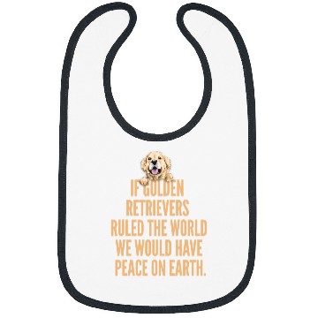Discover Golden Retriever Pet Lover Peace On Earth Golden Retriever Labrador Retrievers Bibs