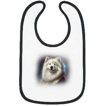 Discover Samoyed in space Bibs