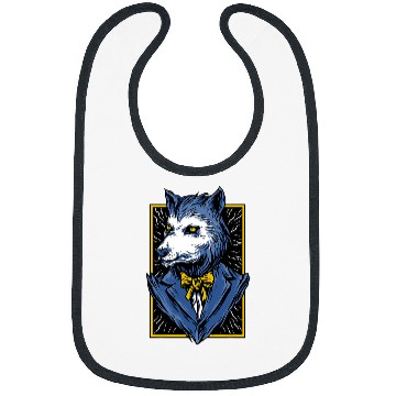 Discover Coyote Mammal Elegant wolfs character Bibs