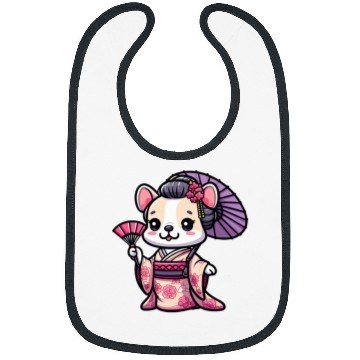 Discover French Bulldog Pet Cream French Bulldog Kimono Funny Dog Geisha Bibs