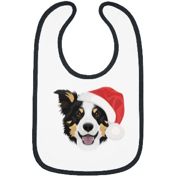 Discover Border Collie Pet Merry Christmas Bibs