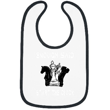 Discover Enough Said Funny Chess Coachs Rook Chess Club Bibs