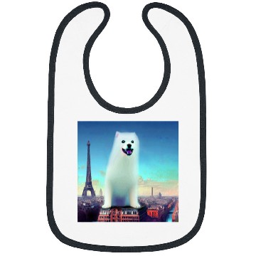 Discover Pomeranian Pet Eiffel Tower France Paris Men Women Bibs