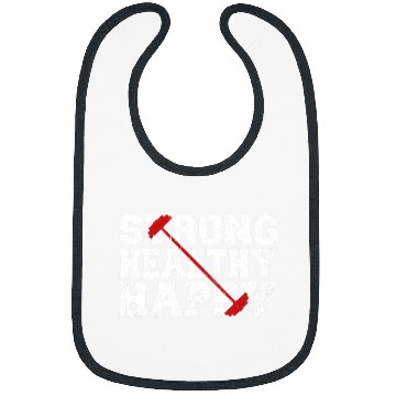 Discover Strong Healthy Happy Fitness Personal Trainer Gym Bibs