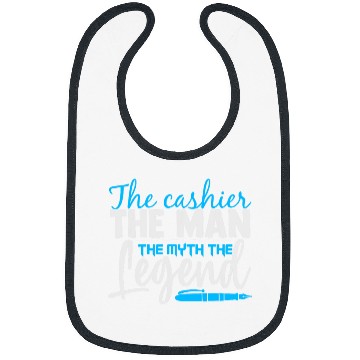 Discover Gift for Cashier Dad The Cashier The Man The Legend Bibs