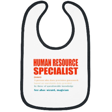 Discover Human Resource Specialist vintages Definition Wizard Magician Bibs